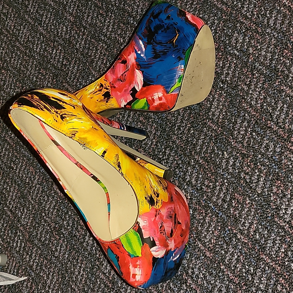 Stiletto floral heels